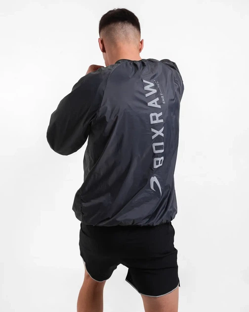 Вітровка BOXRAW Genaro Windbreaker Crew XS Темно-сіра - изображение 7