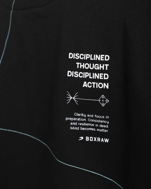 Худі BOXRAW Disciplined Thought/Action Oversized XL Чорне - Фото 12 Худі BOXRAW Disciplined Thought/Action Oversized XL Чорне - изображение 12