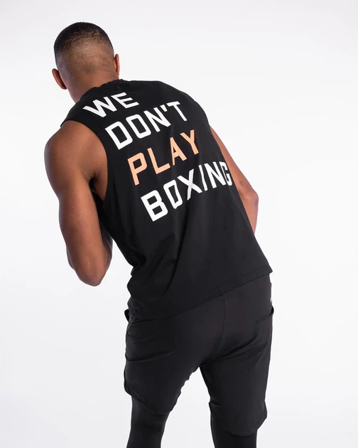 Майка BOXRAW We Don't Play Boxing Oversized L Чорна - зображення 4