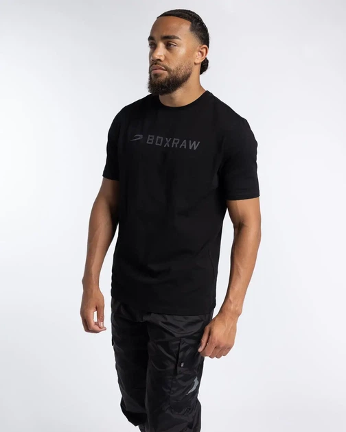 Футболка BOXRAW ABC L Чорна/Чорна - Фото 4 Футболка BOXRAW ABC L Чорна/Чорна - изображение 4