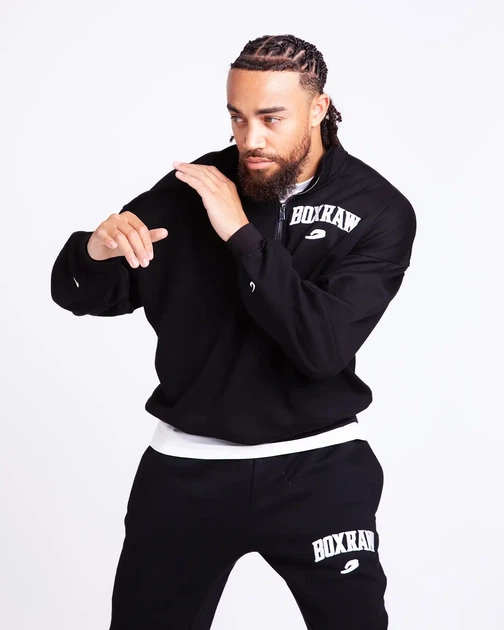 Кофта BOXRAW East Street 1/4 Zip XL Чорна - изображение 5