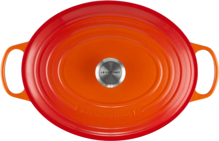 Garnek LeCreuset Signature owalny pomarańczowy 33 cm (0024147265016) - obraz 3
