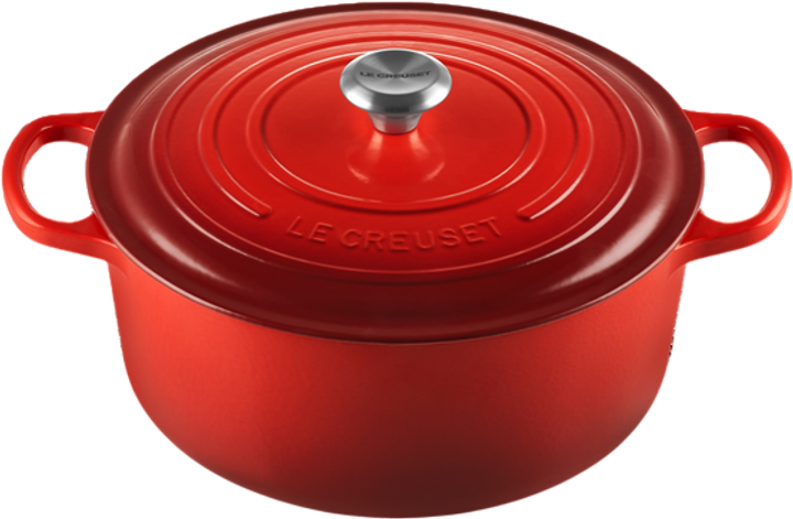 Garnek LeCreuset Signature okrągły wiśniowy 30 cm (0024147261148) - obraz 2