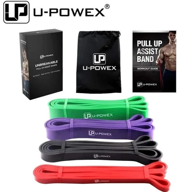 Спортивные резинки (петли) для подтягиваний и тренировок U-Powex Bands 4 шт - Фото 1 Спортивные резинки (петли) для подтягиваний и тренировок U-Powex Bands 4 шт - изображение 1