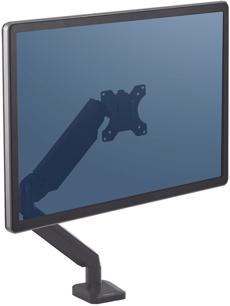 Uchwyt biurkowy do wyświetlacza Fellowes Platinum 32" Black (8043301) - obraz 4