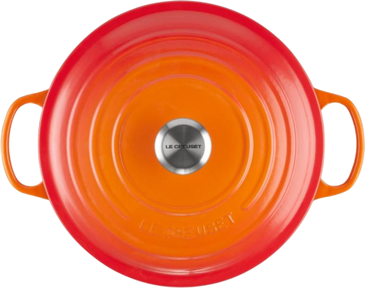 Garnek LeCreuset Signature okrągły pomarańczowy 20 cm (0024147263999) - obraz 4