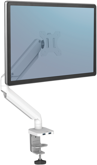 Uchwyt biurkowy do wyświetlacza Fellowes Platinum 32" White (8056201) - obraz 4