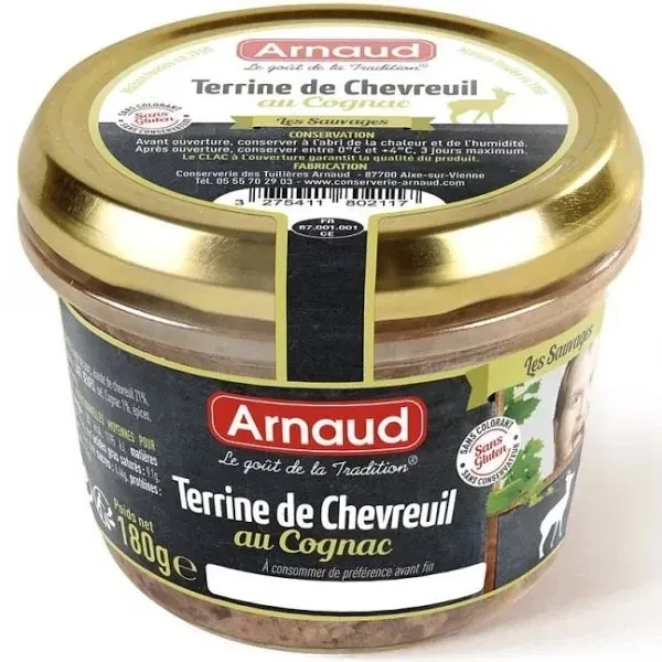 Французький паштет з косулі та з коньяком Terrine de Chevreuil 180г. Франція - зображення 2