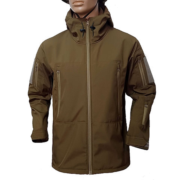 Куртка військова тактична SoftShell FS Uniform 48 coyote - изображение 2