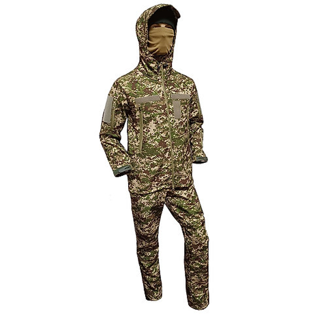 Костюм військовий тактичний SoftShell FS Uniform 48 Хижак - зображення 2