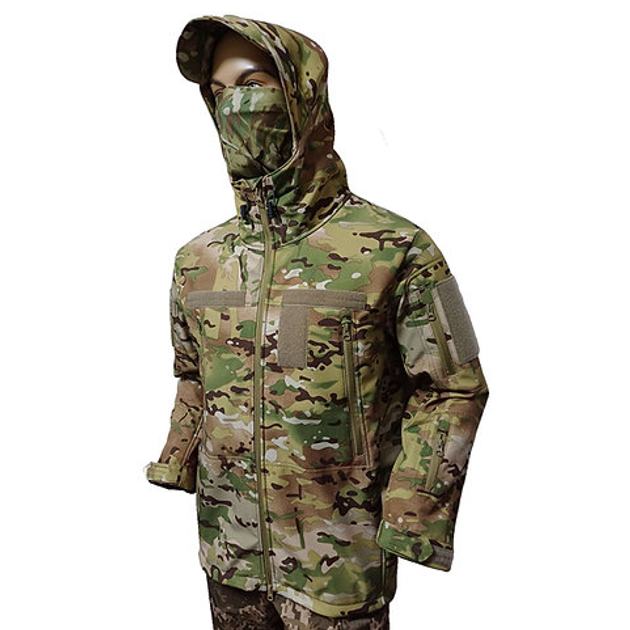 Куртка тактична військова SoftShell FS Uniform 52 multicam - зображення 1