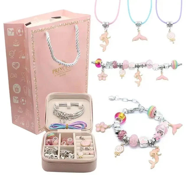 Игровой набор на подарок 4 в 1 Детская косметика + Микрофон + Наушники + Набор Браслетов - изображение 6