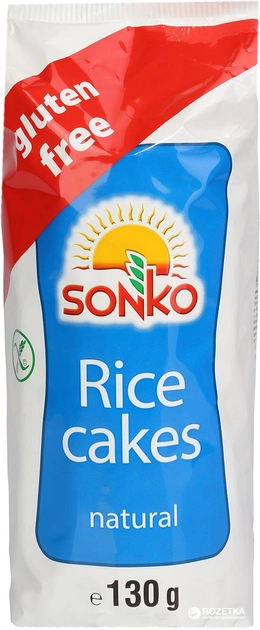 Галеты Sonko рисовые натуральные 130 г (5902180010334) - изображение 1