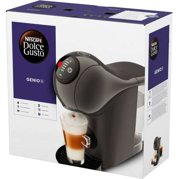 Капсульна кавоварка Nescafe Dolce Gusto Genio S Grey - Фото 2 Капсульна кавоварка Nescafe Dolce Gusto Genio S Grey - зображення 2