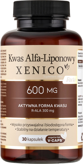 Харчова добавка Xenico Pharma Альфа-ліпоєва кислота Forte 30 капсул (5905683269094) - зображення 1