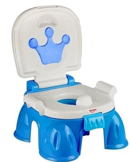 Nocnik dziecięcy LEAN Toys grający 3w1 niebieski (5908275992875) - obraz 4