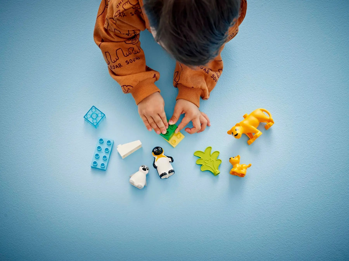 Конструктор LEGO DUPLO Сімейство диких тварин: пінгвіни та леви 10 елементів (10442) - зображення 8