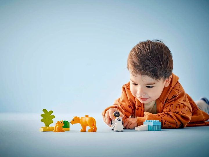 Конструктор LEGO DUPLO Сімейство диких тварин: пінгвіни та леви 10 елементів (10442) - зображення 9
