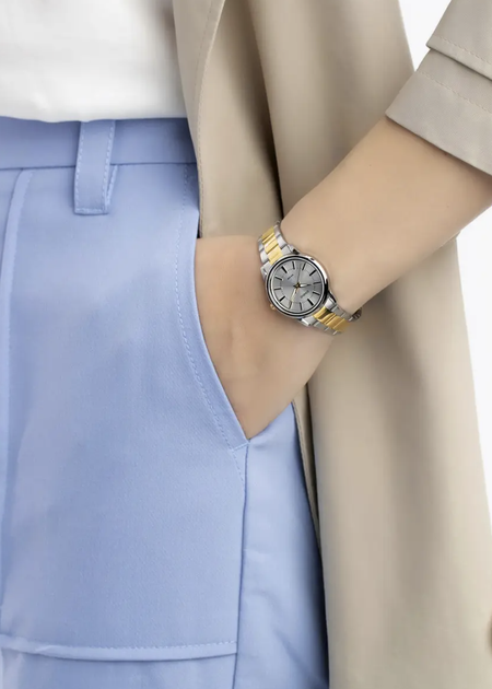 Серебристые с золотистым - это описание женских часов Casio LTP-1303SG-7AVDF. - изображение 3