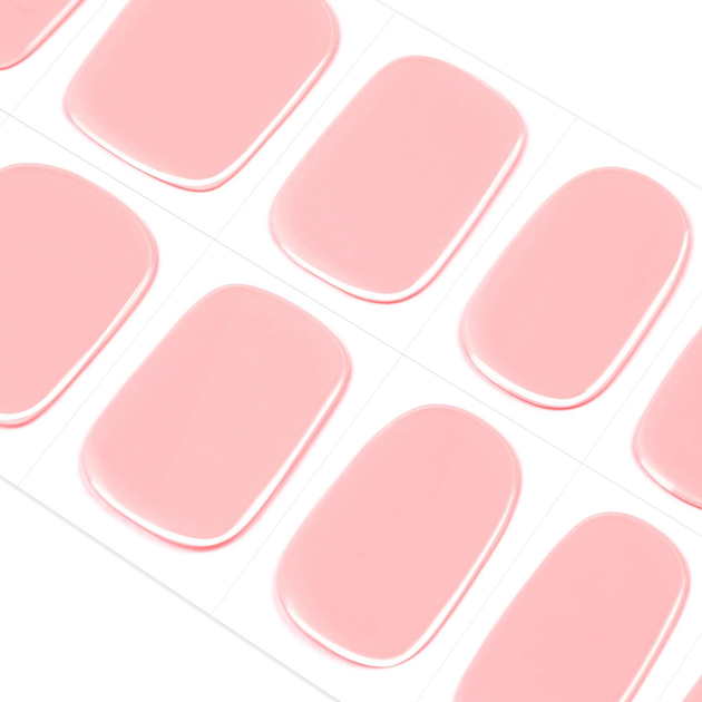 Набор гелевых наклеек для ногтей твердеющие в УФ лампе 60 секунд Nail Gel наклейки для маникюра Розовый нюд (YV-8106) - изображение 2