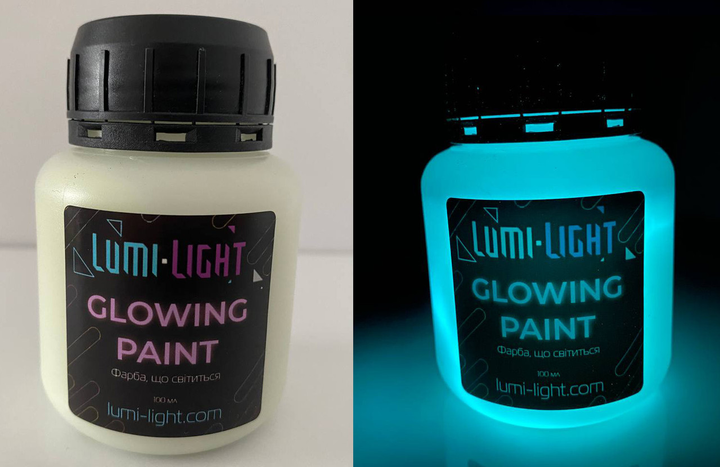 Краска светящаяся в темноте для живых цветов Lumi-Light 100 мл. цвет ...