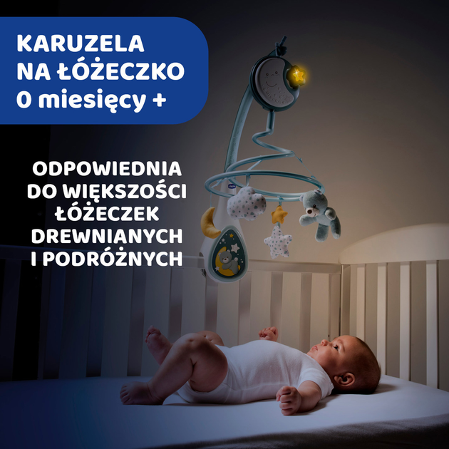 Мобіль на ліжечко 3в1 Chicco Next2Dreams Блакитний (8058664089772) - зображення 9