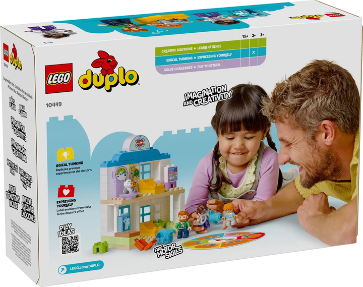 Zestaw klocków LEGO DUPLO Wizyta u lekarza 65 elementów (10449) - obraz 6