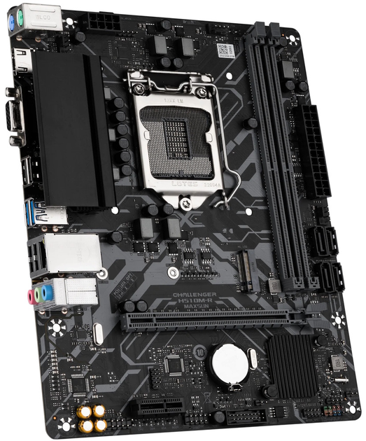 Мат.плата 1200 (H510) Maxsun Challenger H510M-R V2, H510, 2xDDR4, Int.Video(CPU), 4xSATA3, 1xPCI-E 16x 4.0, 1xPCI-E 1x, M.2 3.0, RTL8111H, 2xUSB3.2/2xUSB2.0, VGA/HDMI, MicroATX (MS-Challenger H510M-R V2) - изображение 4