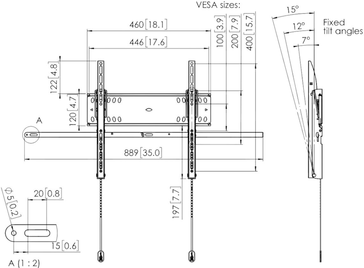 Uchwyt do telewizora Vogels PFW 4510 42-55" Flat (7045100) - obraz 5