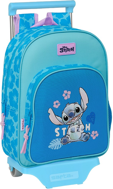 Plecak szkolny na kółkach Safta Disney Stitch Hawaii Trolley 34 cm (8412688569939) - obraz 1