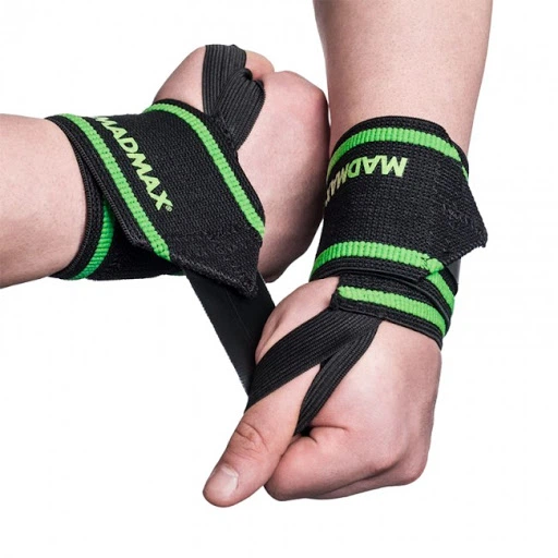 Бинты кистевые MAD MAX MFA 298, Black/Green - Фото 2 Бинты кистевые MAD MAX MFA 298, Black/Green - изображение 2