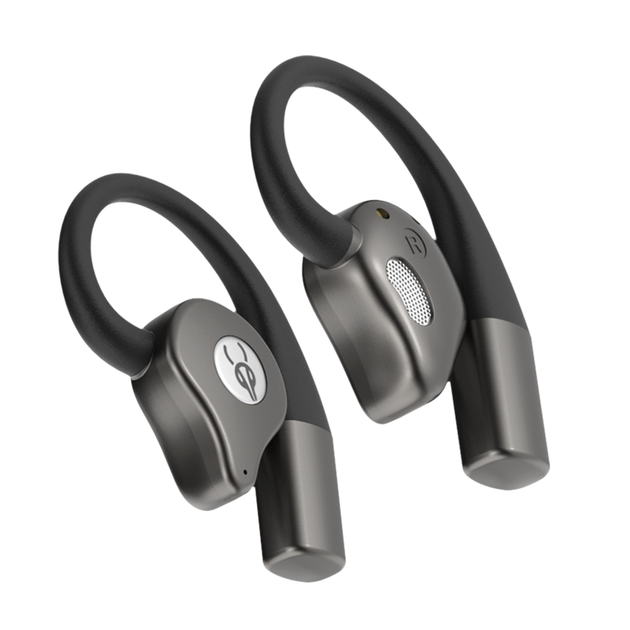 Спортивные Bluetooth наушники Sabbat Q12 Ink Black открытого типа (Черный) - изображение 2