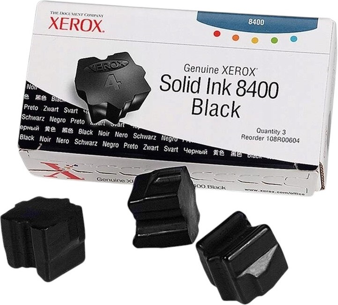 Тверде чорнило Xerox Phaser 8400 108R00604 Black 3-pack - зображення 1