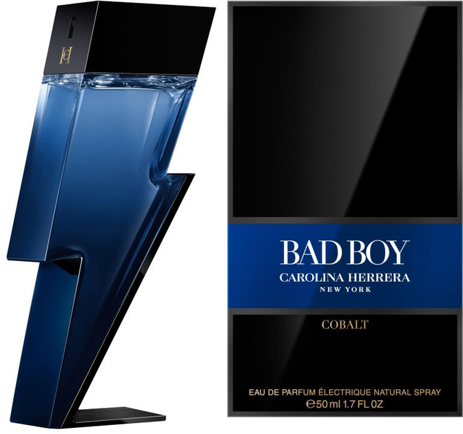 Woda perfumowana męska Carolina Herrera Bad Boy Cobalt Parfum Electrique 50 ml (8411061099766) - obraz 1