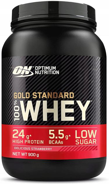 Протеїн Optimum Nutrition Whey Gold Standard 899 г Полуниця (5060469988535) - зображення 1