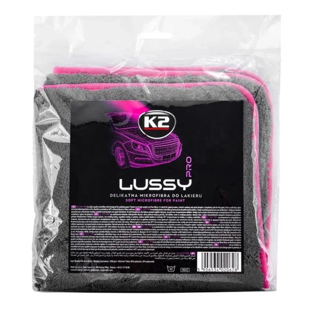 Полотенце K2 Lussy PRO для сушки лакокрасочной поверхности микрофибра 40x40 см (D0222) - изображение 3