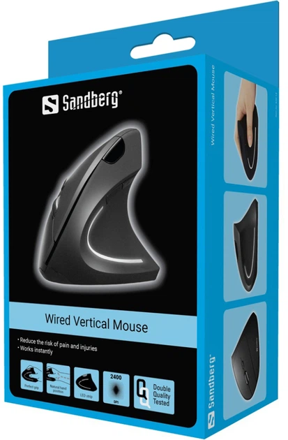 Миша Sandberg Vertical Pro USB Black (SAND_630-14) - зображення 4