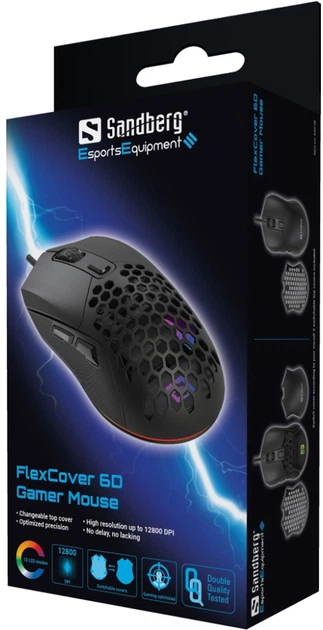 Миша Sandberg FlexCover 6D Gamer RGB USB Black (SAND_640-28) - зображення 5