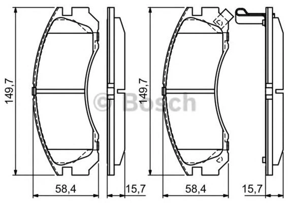 Дисковые тормозные колодки Bosch (0 986 424 523) - изображение 8