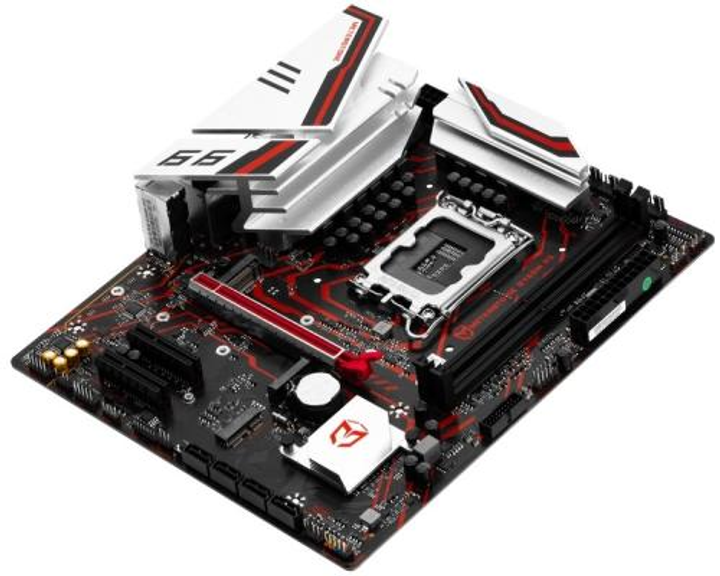 Мат.плата LGA1700, Maxsun Meterstone B760M D5P, B760, 2xDDR5, Int.Video(CPU), 4xSATA3, 1xPCI-E 16x 5.0, 2xPCI-E 4x 3.0, 2xM.2 4.0, 1*M.2 (WiFi), RTL8125BG, 4xUSB3.2/2xUSB2.0, VGA/DP/2xHDMI, ARGB, MicroATX (MS-Meterstone B760M D5P) - изображение 2