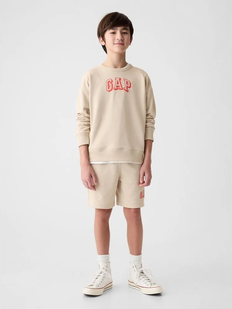 Дитячий світшот для хлопчика GAP 885750-01 137-145 см Бежевий (1200132502017) - зображення 3