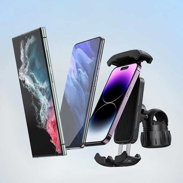 Uchwyt rowerowy do telefonu Baseus QuickGo czarny (6932172641757) - obraz 5