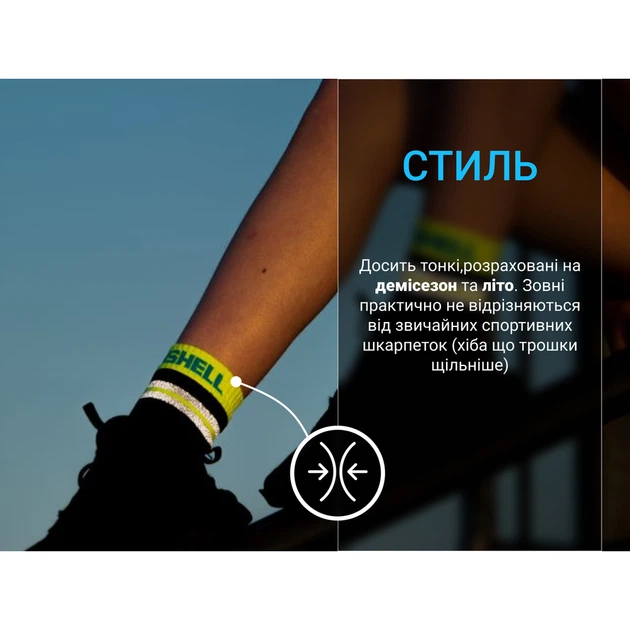 Шкарпетки водонепроникні Dexshell Pro visibility Cycling, р-р M (39-42), чорні - изображение 9