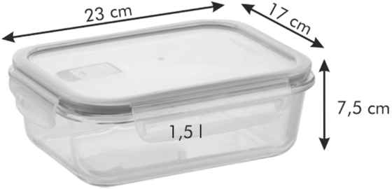 Контейнер Tescoma Freshbox Glass 1.5 л (892173) - изображение 4