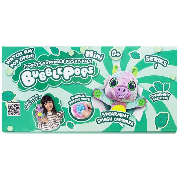 Мягкая игрушка с ароматом Bubble Pops мини Мятная капибара 20 см Bubble Pops (2402005/7) (253618) - Фото 3 Мягкая игрушка с ароматом Bubble Pops мини Мятная капибара 20 см Bubble Pops (2402005/7) (253618) - изображение 3