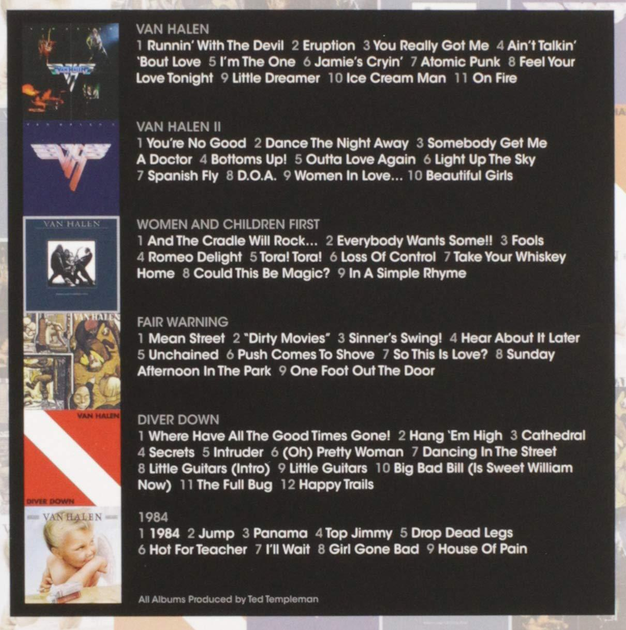 VAN HALEN – Studio Albums 1978-1984 (6CD Box Set, EU) – фото