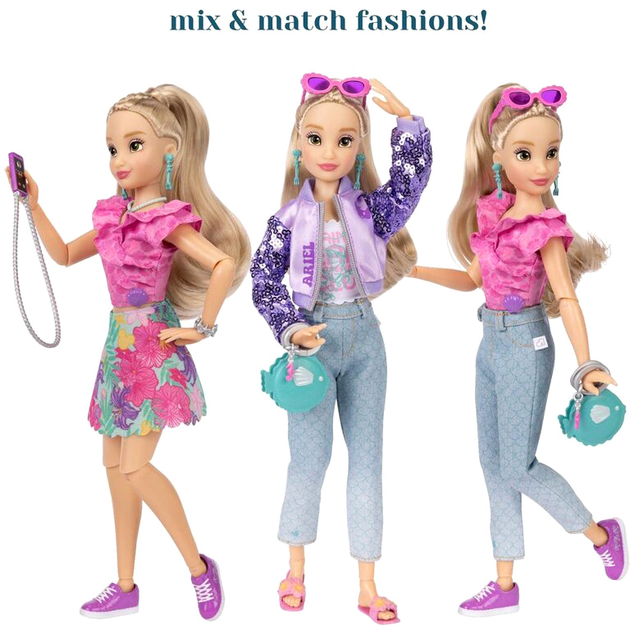 Кукла с аксессуарами Jakks Pacific Disney Little Mermaid Ariel Ily 4Ever Fashion 28 см (0192995235090) - зображення 5