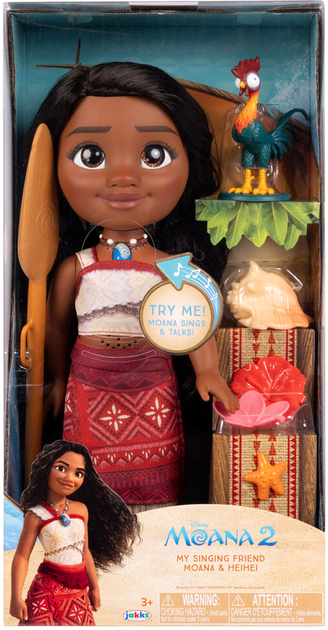 Lalka z akcesoriami Jakks Pacific Disney Vaiana Moana 2 śpiewająca 38 cm (0192995237599) - obraz 1