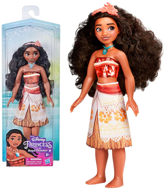 Lalki z akcesoriami Hasbro Disney Royal Shimmer Vaiana Moana (5010993786176) - obraz 1