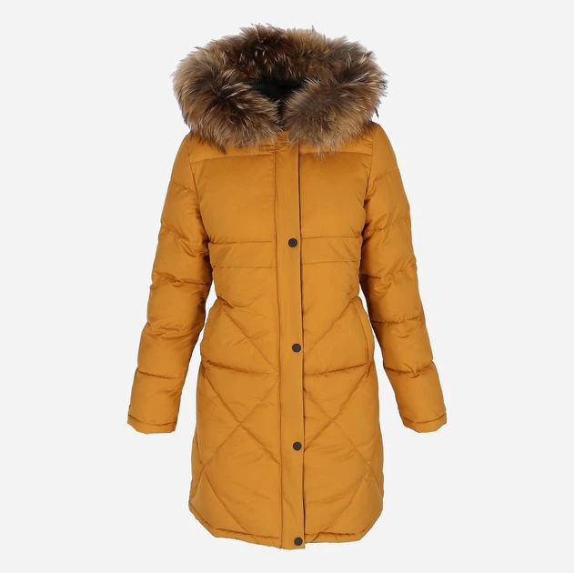 Kurtka parka damska zimowa PERSO BLH919079F XL Żółta (5905080208658) - obraz 6